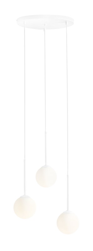 LAMPA WISZĄCA BOSSO 3 RING WHITE 1087E_R