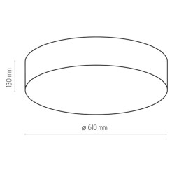 Plafon TK Lighting CZARNE 1587