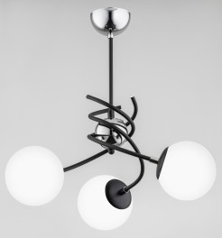 Alfa Salsa white lampa wisząca 3-punktowa czarna/chrom 28593