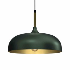Lampa wisząca LINCOLN GREEN/GOLD 1xE27 35cm MLP8032