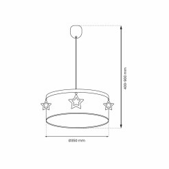 Lampa wisząca STAR 1xE27 MLP8280