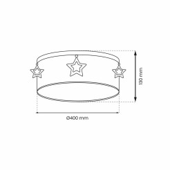 Lampa sufitowa STAR 2xE27 MLP8281