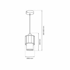 Lampa wisząca BLANCO 1xE27 MLP8364