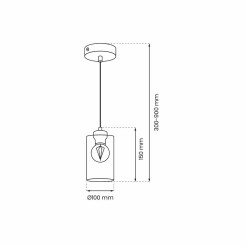 Lampa wisząca CHIC 1xE27 MLP8383