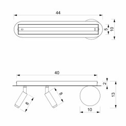 Lampa sufitowa SIRIO 3xG9 MLP8405