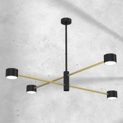 Lampa sufitowa CROSS GOLD 4xGX53 MLP8419