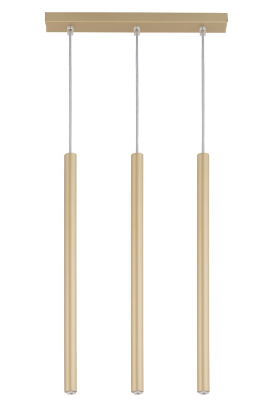 SOPEL 3 PROSTY ZŁOTY MAT lampa wisząca 33403