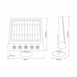 Lampa Solarna Talent 8W 4000K IP65 EKO8328