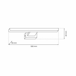 Kinkiet PINTO WHITE 12W LED 50cm ML8235