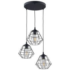 DIAMOND NEW BLACK LAMPA WISZĄCA 3 PL 6204