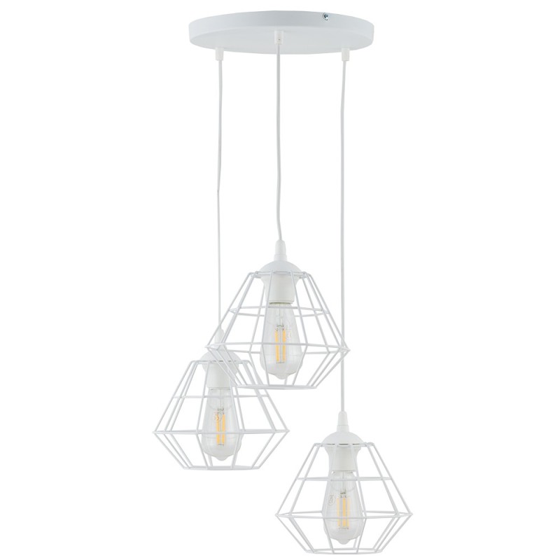 DIAMOND NEW WHITE LAMPA WISZĄCA 3 6213