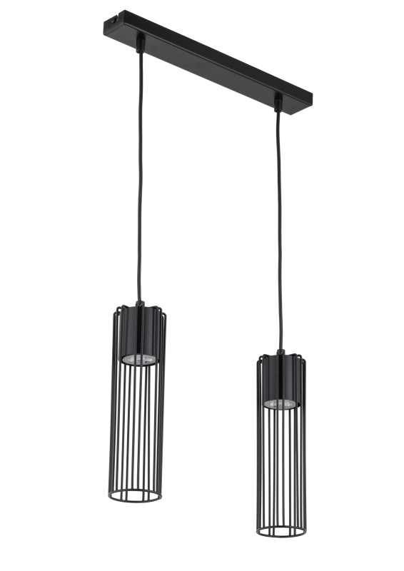 FOBIA 2 lampa wisząca prosty czarny 33450