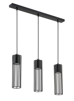 FOBIA 3 lampa wisząca prosty czarny 33453