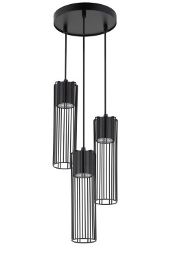 FOBIA 3 lampa wisząca koło czarny 33456