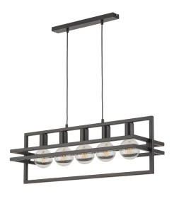 MERCI 5 lampa wisząca czarny 32397