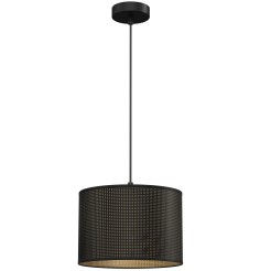 żyrandol   black, cylinder shade dia 250, h 170 black/gold 1 5251