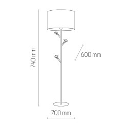 ALBERO LAMPA PODŁOGOWA 1 PŁ LEN 5574