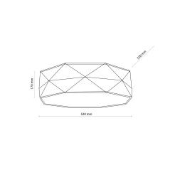 KANTOOR NATURE LAMPA SUFITOWA 4PŁ 6195