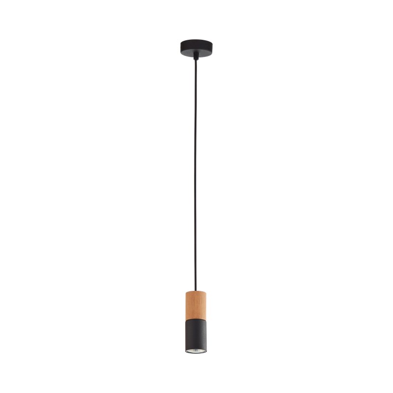 ELIT BLACK/WOOD LAMPA WISZĄCA 1 PŁ 6309