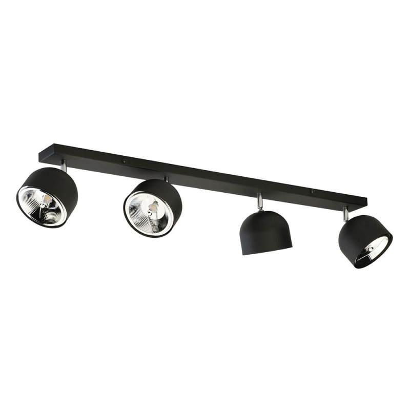 ALTEA BLACK LAMPA SUFITOWA 4 PŁ + ŻARÓWKI 6521