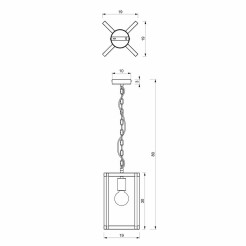 Lampa wisząca ARNOLD 1xE27 MLP8562