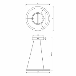 Lampa wisząca GALAXIA BLACK 26W LED ML8420