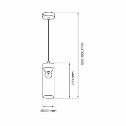 Lampa wisząca ELICA 1xE27 MLP8664