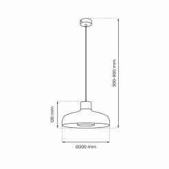 Lampa wisząca LINEA 1xGX53 MLP8819