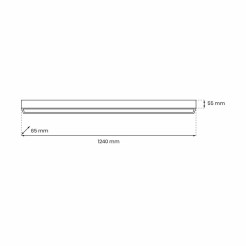 Lampa sufitowa LUNGO 1xT8 18W LED MLP8910