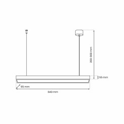 Lampa wisząca LUNGO 1xT8 9W LED MLP8911