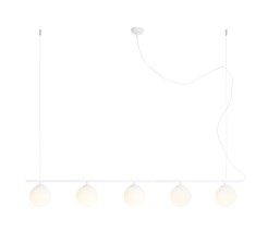 LAMPA WISZĄCĄ BERYL GLASS 5 WHITE 1006F