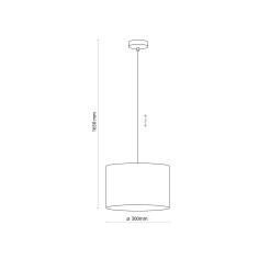 JUTA LAMPA WISZĄCA 1 PŁ  6580