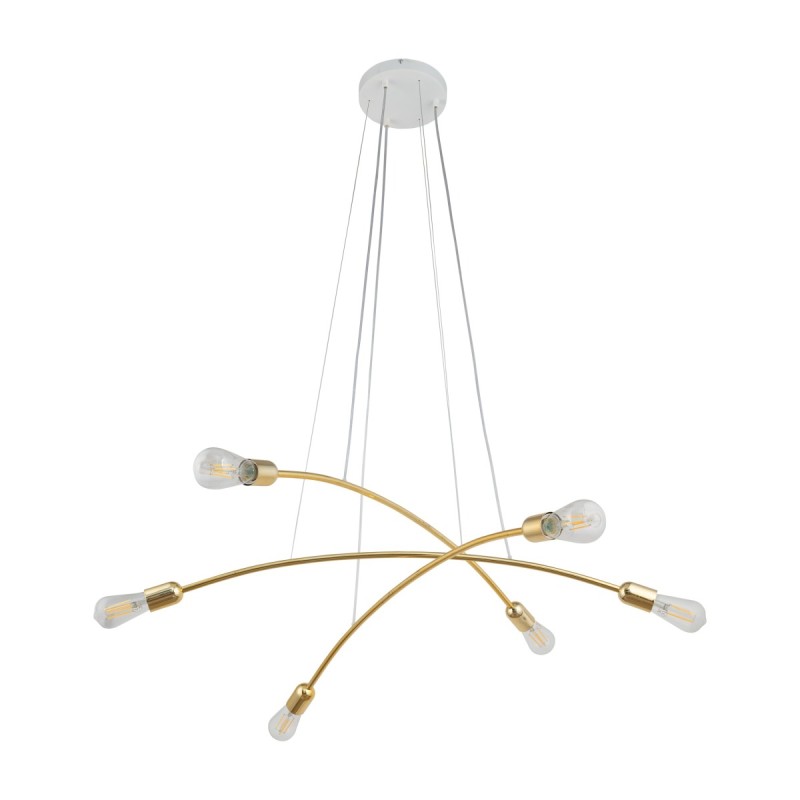 HELIX GOLD LAMPA WISZĄCA 6 PŁ 5621