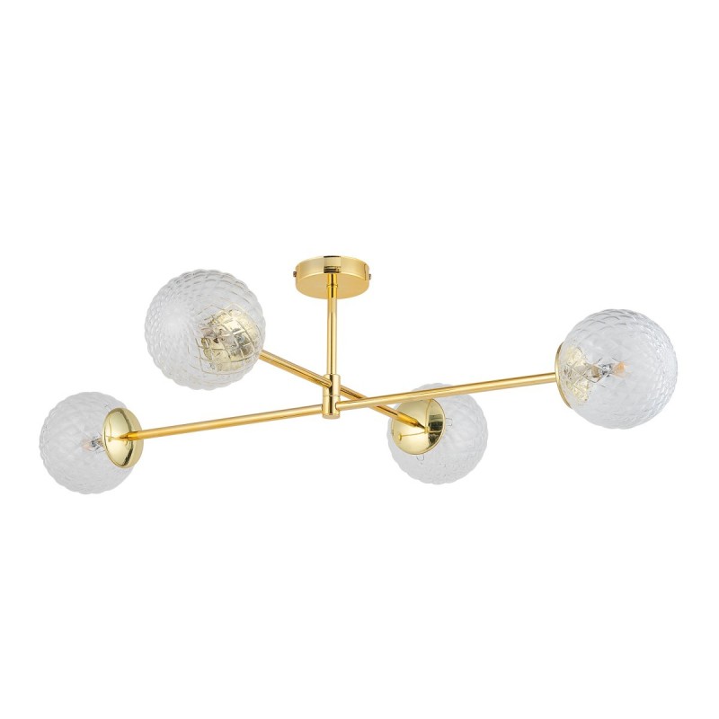 CADIX GOLD LAMPA SUFITOWA 4 PŁ 4607