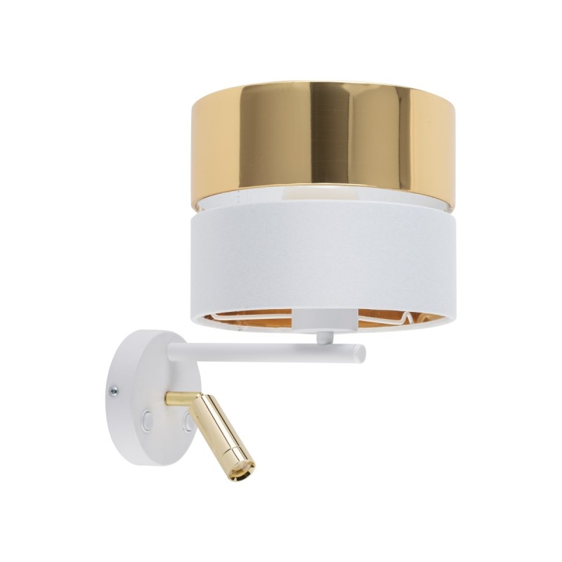 HILTON WHITE/GOLD KINKIET 2    E27 + LED 5361