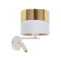 HILTON WHITE/GOLD KINKIET 2    E27 + LED 5361