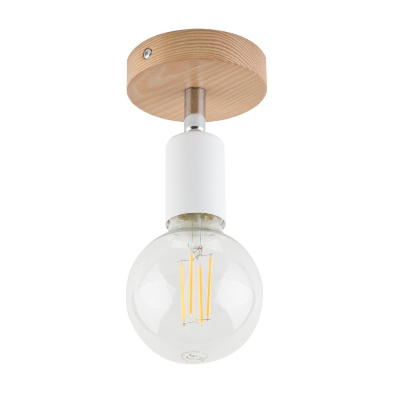 SIMPLY WOOD LAMPA SUFITOWA 1 PŁ WHITE 4745