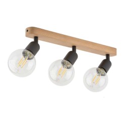 SIMPLY WOOD LAMPA SUFITOWA 3  BLACK 4750