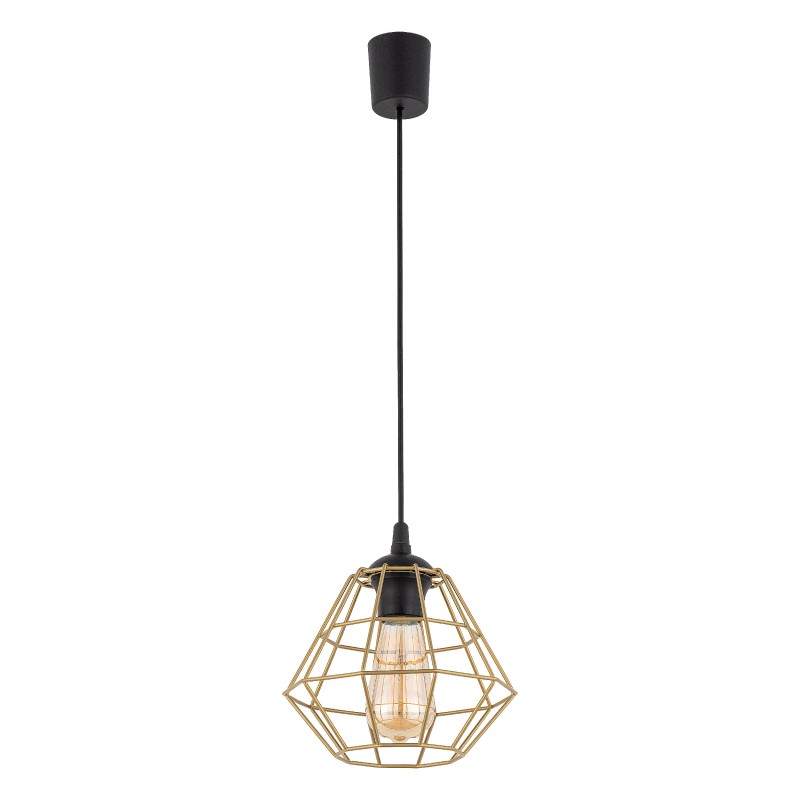 DIAMOND NEW BLACK/GOLD LAMPA WISZĄCA 1 M 4640