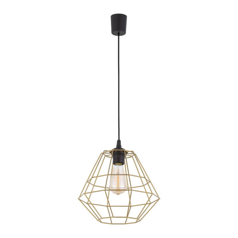 DIAMOND NEW BLACK/GOLD LAMPA WISZĄCA 1 PŁ D 4641