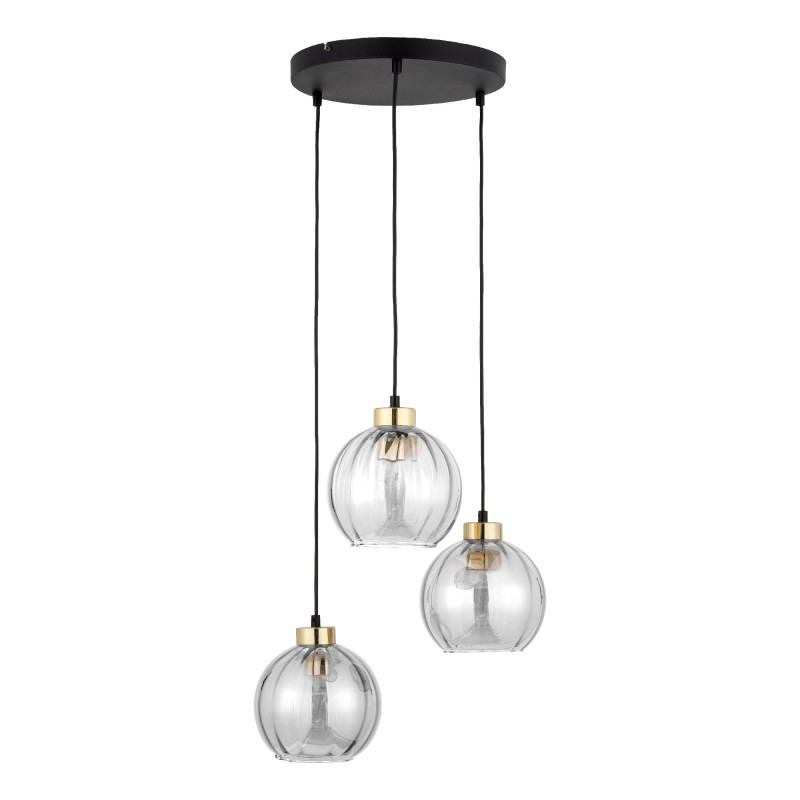 DEVI TRANSPARENT LAMPA WISZĄCA 3 PŁ KOŁO 4579