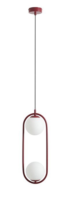 LAMPA WISZĄCA RIVA 2 RED WINE 1086H15