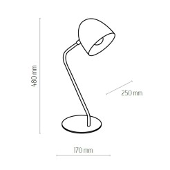 SOHO BLACK LAMPKA NOCNA 1 5036