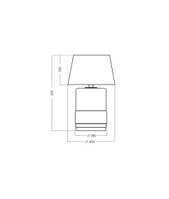 Lampka nocna/biurkowa/gabinet 4concepts UMBRIEL AMBER/BLACK L250110220