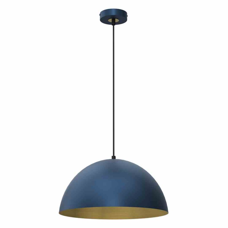 Lampa wisząca BETA NAVY BLUE/GOLD 1xE27 35cm MLP8288