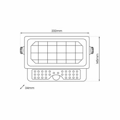 Naświetlacz Solarny Epad 5W 500lm 4000K EKO9082