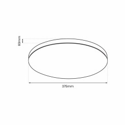 Plafon Slimi 24W 4000K Czarny ML9089