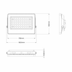 Naświetlacz Solarny Fokus 60W 900lm 6000K EKO9091