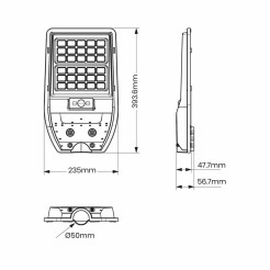 Latarnia Solarna Via 50W 500lm 6000K EKO9093