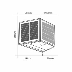 Kinkiet Solarny Wings 50lm 3000K EKO9097